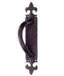 Large Black Cast Iron Door Handle / Pull (LF5260LH)